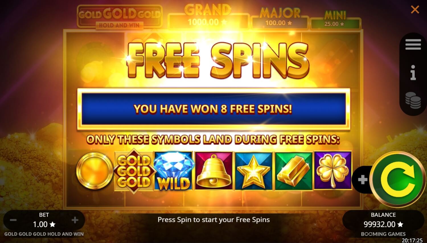 Ginto Ginto Ginto Hawakan at Manalo ang Slot