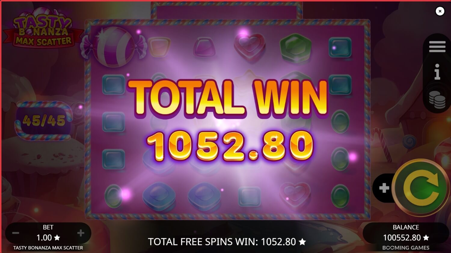 Tasty Bonanza Max Scatter