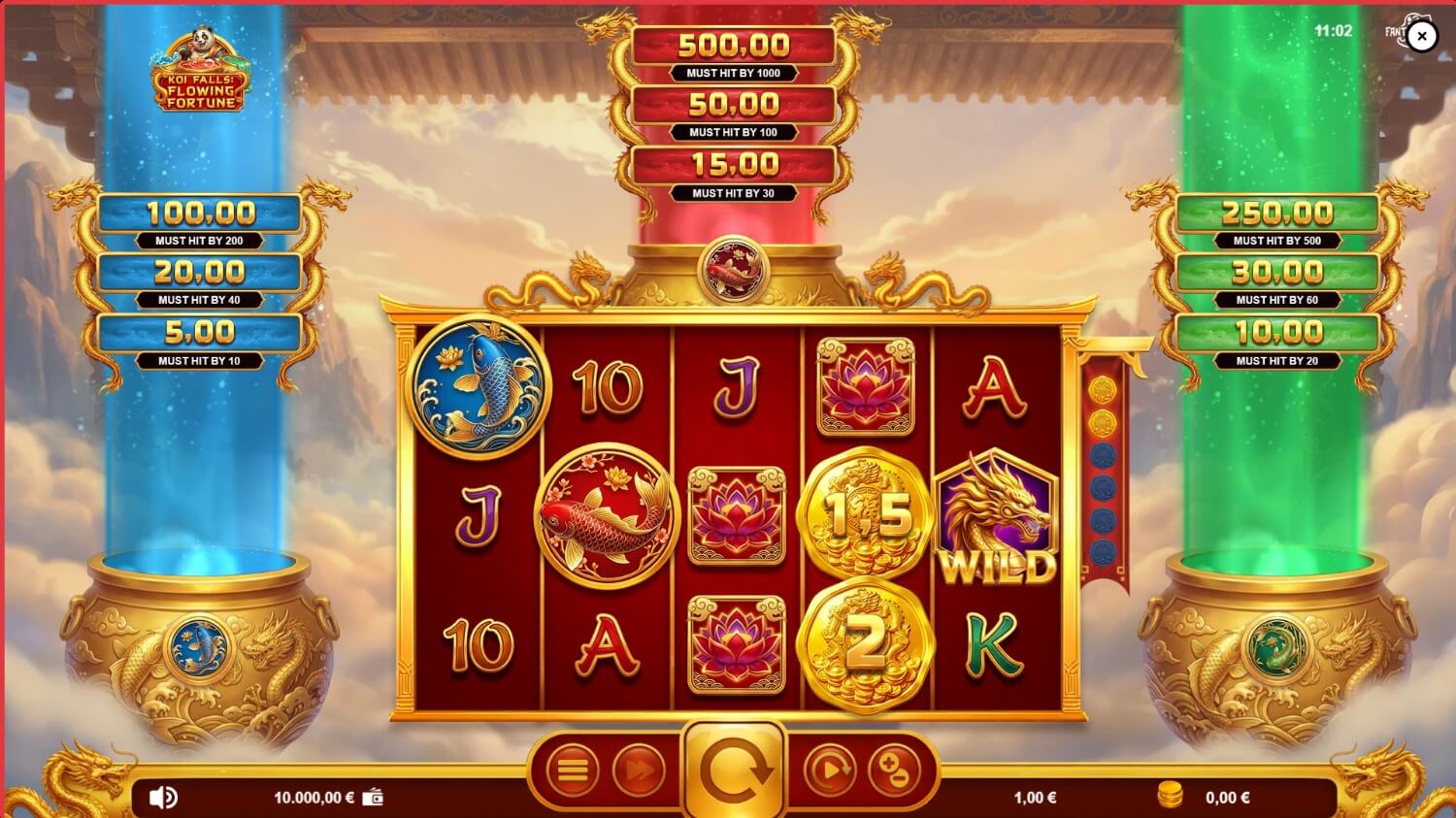 Koi Falls: Flowing Fortune